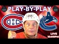 Nhl game play by play canadiens vs canucks