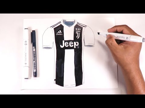 Dibuja La Camiseta De La Juve Juventus De Turín Fc Youtube