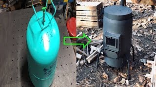 캠핑 가스통 스토브 만들기 / Making a camping refrigerant gas can stove