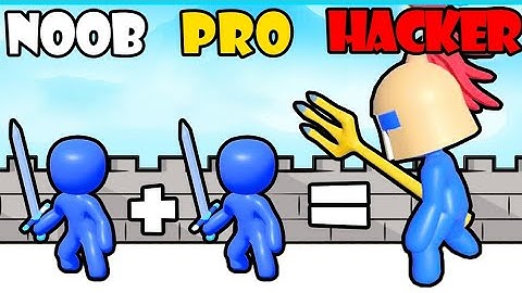 NOOB vs PRO vs HACKER - Merge Weapons Battle Game | Gameplay Walkthrough (Android,iOS)