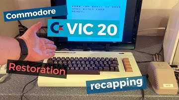Commodore VIC20 restoration, recapping and keyboard repair
