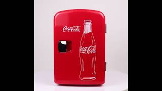Coca-Cola KWC4C Portable 6 Can Thermoelectric Mini Fridge Cooler/Warmer - Red