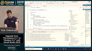 CppCon 2019: Nick Uhlenhuth “Upgrade from "permissive C++" to "modern C++" with Visual Studio 2019”