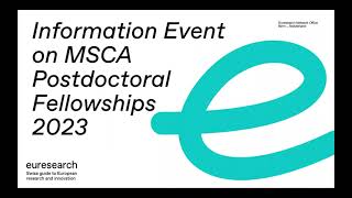 Information Event on the MSCA Postdoctoral Fellowships