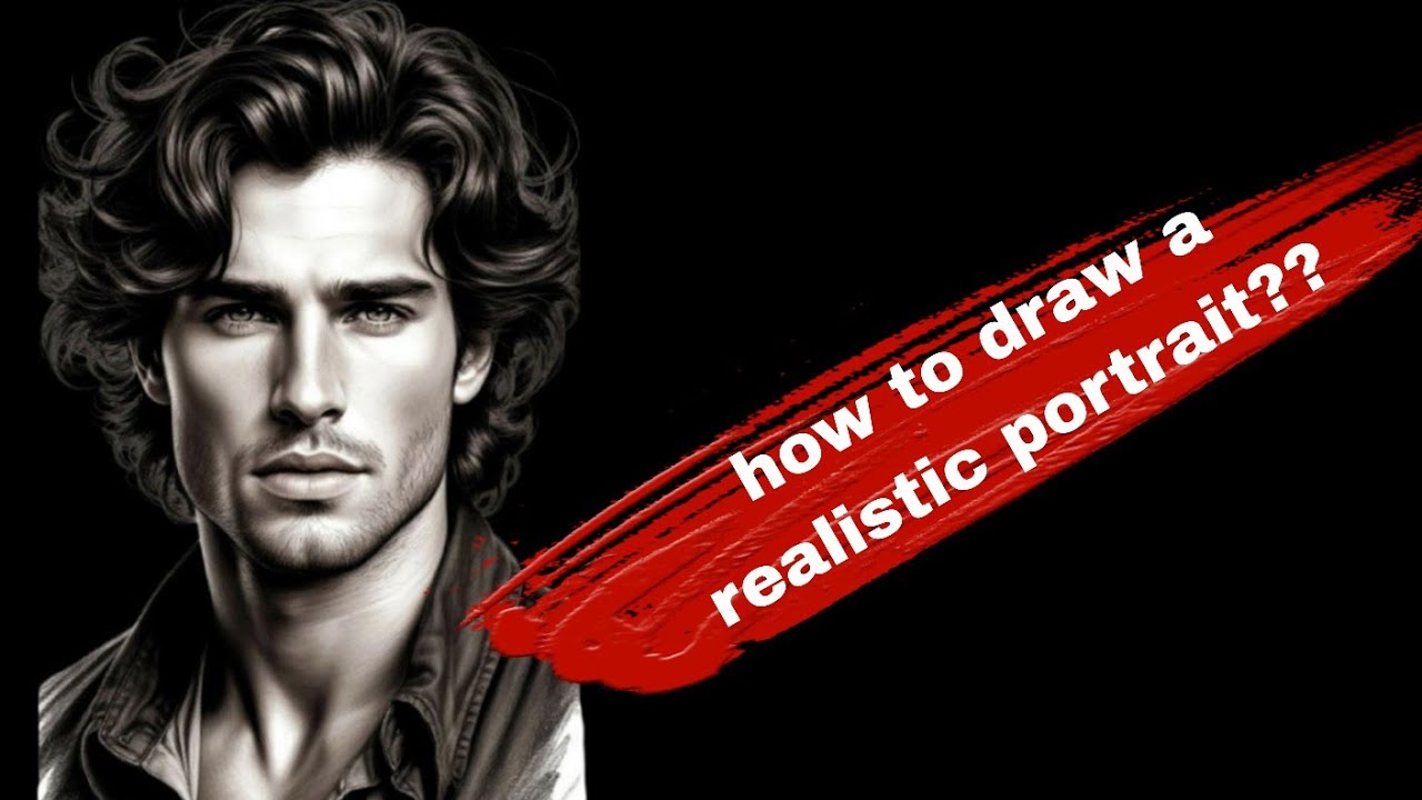 "Hyperreal Man Portrait| Realistic Male Portrait Drawing Step by Step | MahArtDrawingTutorials"