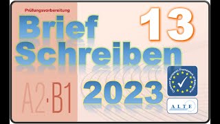 Brief Schreiben B1-13