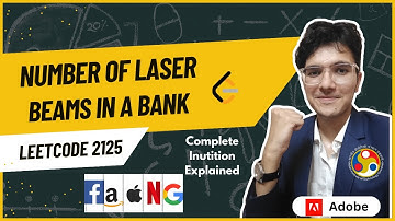 Number of Laser Beams in a Bank | LeetCode 2125 | Simplest Solution