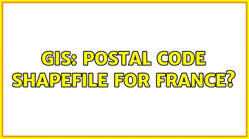 GIS: Postal code shapefile for france?