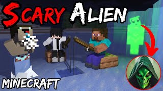 SCARY ALIEN || PART-1|| MINECRAFT HORROR STORY IN HINDI