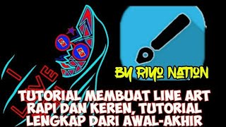 Tutorial Cara Membuat Line Art Keren || Cara Membuat Video Quotes Line Art || Efek Neon | Template