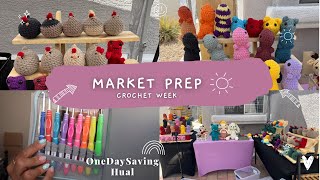 MARKET PREP WITH ME  ONEDAYSAVING HAUL  WEEK OF CROCHET