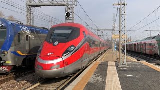 FRECCIAROSSA, TRENI MERCI E passeggeri in arrivo, partenza e transito alla stazione di Ferrara!