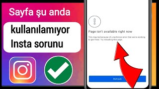Nasil Düzelti̇li̇r Sayfa Şu Anda Kullanılamıyor Instagram Sorunu