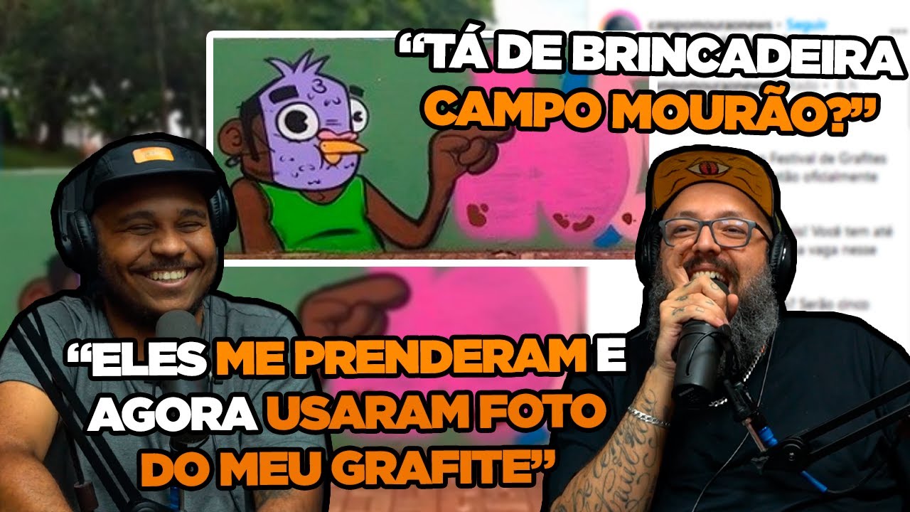 CIDADE QUE PRENDEU O LOAD (POR GRAFITE) USOU FOTO DELE PRA PROMOVER EDITAL SOBRE GRAFITE