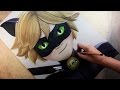 Speed Drawing: Cat Noir /Chat Noir (Miraculous Ladybug) | Diana Díaz