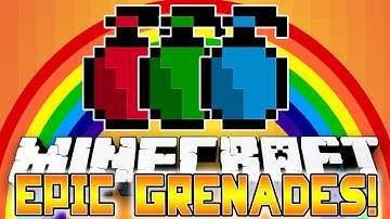Minecraft Mods: RAINBOWS & BLACK HOLES! Epic Grenade Mod! - (Mod Showcase Minecraft)