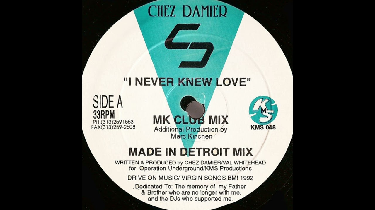 Chez Damier - I Never Knew Love (MK Club Mix) (1992) - YouTube