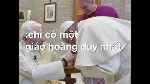 Đức Benedicto 16: “Chỉ có MỘT GIÁO HOÀNG DUY NHẤT, là Đức PHANXICO”