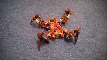 Spider Robot avoiding obstacles using Sharp sensor GP2Y0A21YK0F