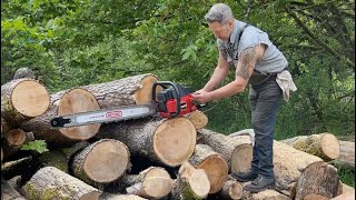 Tuning your chainsaw, Jonsered 920, Stand up and Buck, firewood .