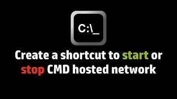 Create a shortcut to start or stop CMD hosted network