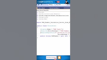 Server Side Indian Pan Card Number validation in ASP.Net MVC