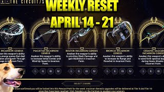 Warframe Weekly Incarnons Archon Shards Vendor Refresh! April 14 - 21 2024!