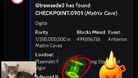 Eqaulizosity grind | 67 million matricite | 4 checkpoints