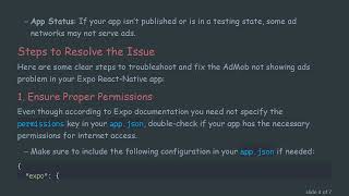 Celebrity How to Resolve AdMob Not Showing Ads in Your Expo React-Native App Net Worth