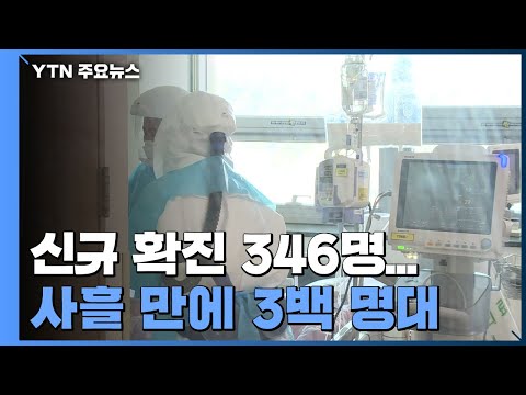 코로나19 신규 확진 346명...사흘 만에 3백 명대 / YTN