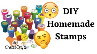 DIY How to make easy and quick Homemade Stamps| Handmade stamps| Waste Material Craft ideas