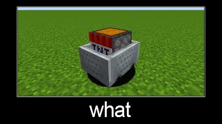 Minecraft wait what meme part 58 (TNT, chest and furnace in minecart)