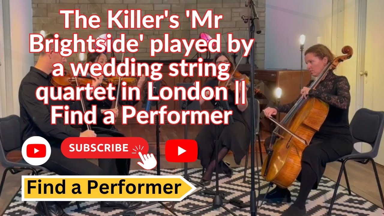 The Killer's 'Mr Brightside' played by a wedding string quartet in London || Find a Performer