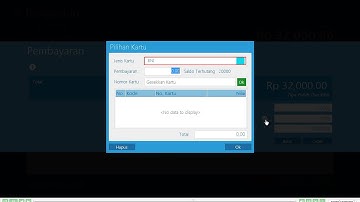 Zahir Point Of Sale - Transaksi Penjualan Dengan Kartu dan Uang Tunai