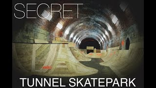 Exploring a Secret Abandoned Underground Tunnel Skatepark