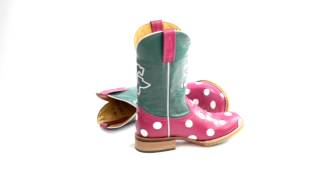 Tin Haul Polka Bright Cowboy Boots For Women