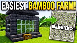 EASY Automatic Bamboo Farm in Minecraft (Bedrock & Java Edition)