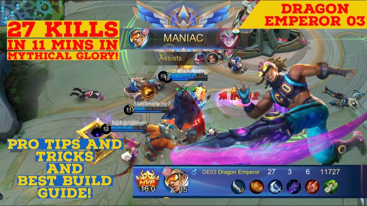 Play Bruno Like Pro! (TUTORIAL) Pro Tips and Tricks! Best Build Guide! (SUB CC) Mobile Legends!