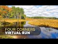 Beautiful fall day  virtual trail run  new england