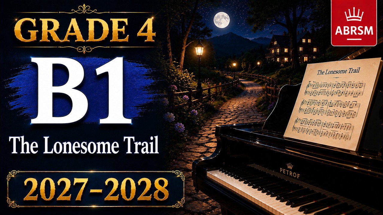 ABRSM 2027 2028 Piano Grade 4 B1【The Lonesome Trail】| Solo Piano 縮圖