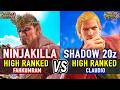 T8 🔥 NINJAKILLA (Fahkumram) vs SHADOW 20z (Claudio) 🔥 Tekken 8 High Level Gameplay