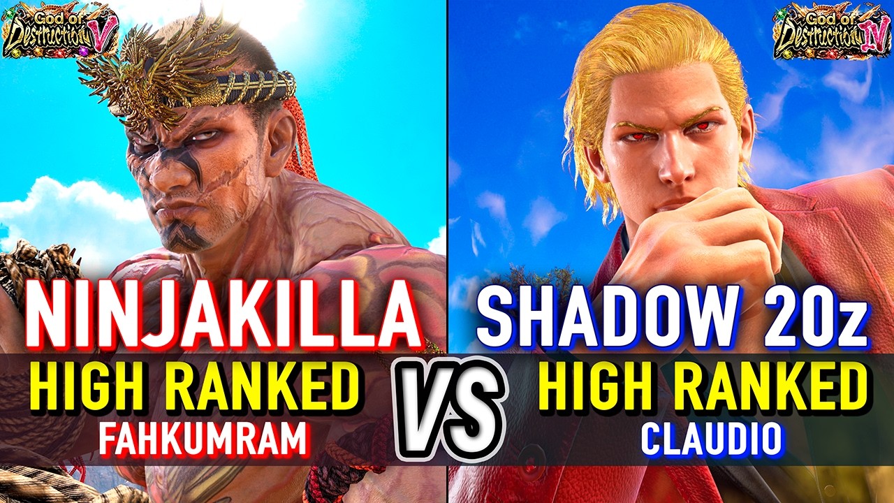 T8 🔥 NINJAKILLA (Fahkumram) vs SHADOW 20z (Claudio) 🔥 Tekken 8