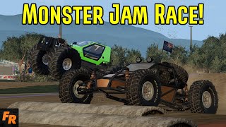 The Monster Jam Race!  BeamNG Drive Challenge!