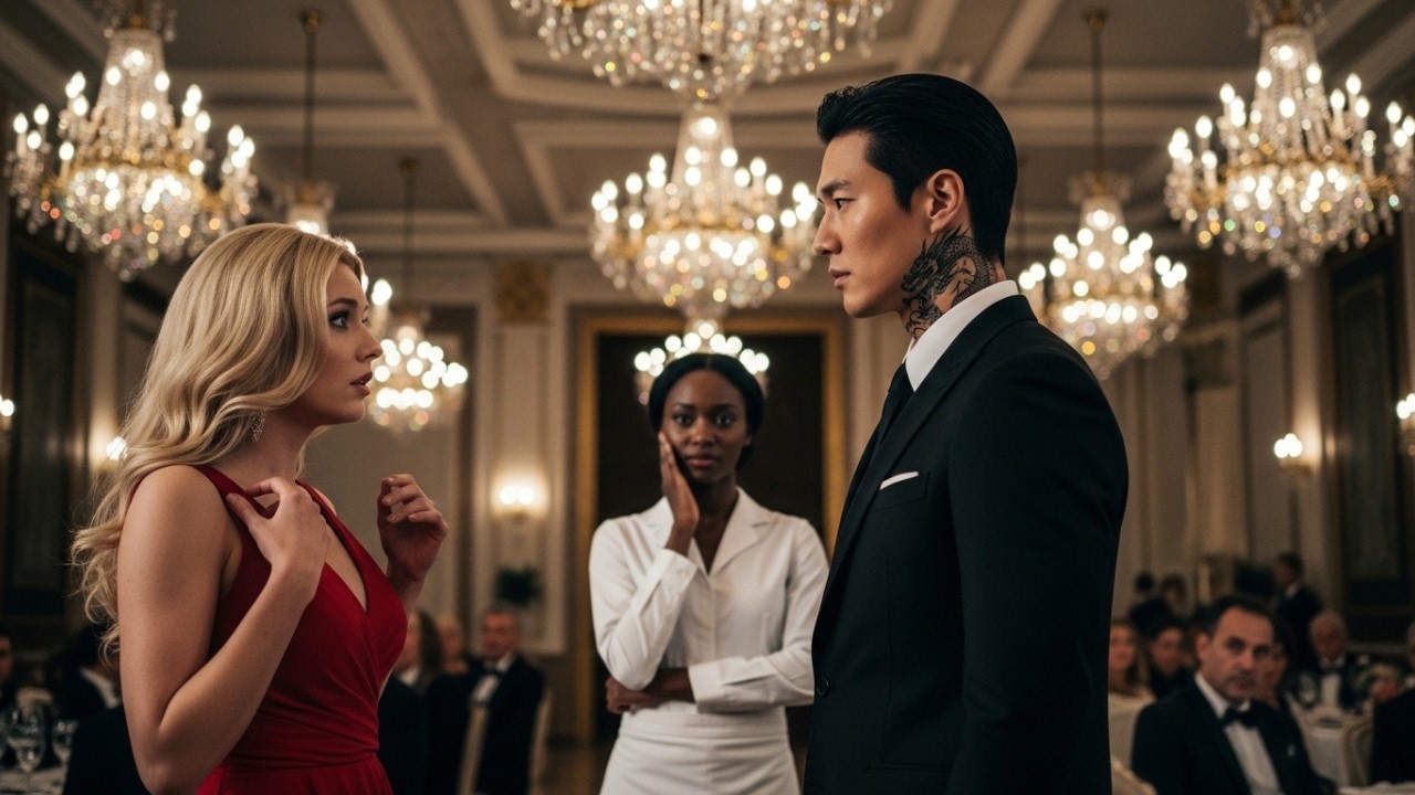 Socialite slaps black maid at gala. Korean Mafia boss's reaction in front of cameras shocks crowd