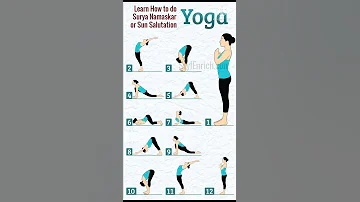 12 steps of surya namaskar #shorts