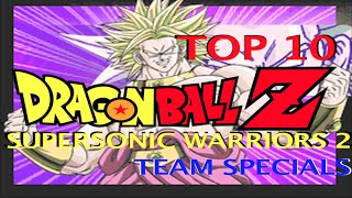 Top 10 DRAGON BALL Z SUPERSONIC WARRIORS 2 Team Specials screenshot 2