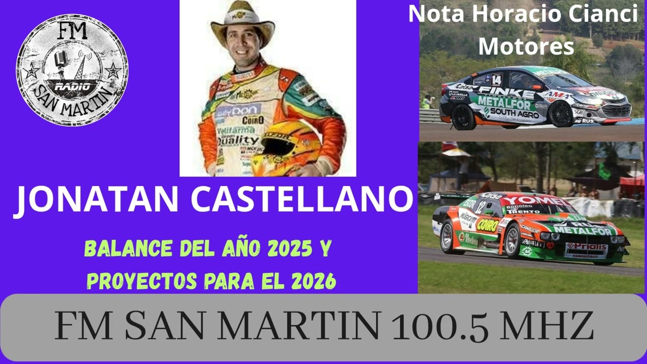 JONATAN CASTELLANO NOS HACE SU BALANCE DEL AÑO EN MOTORES CON HORACIO CIANCI 