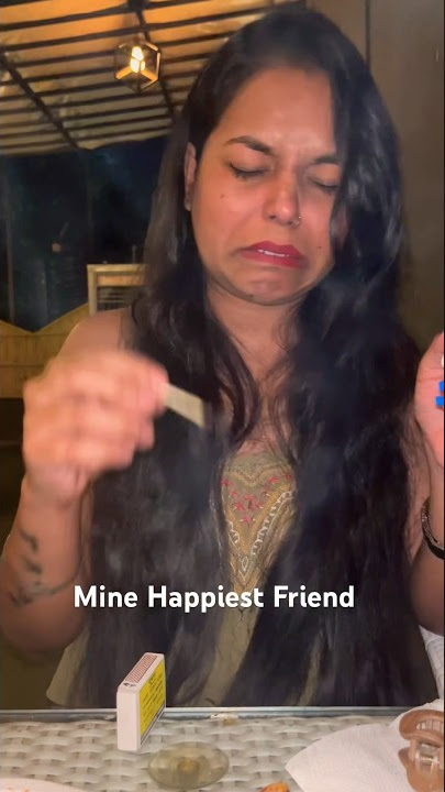Reaction of First time trying cigarettes- Mine Happiest Friend #bestfriend #funny #reaction