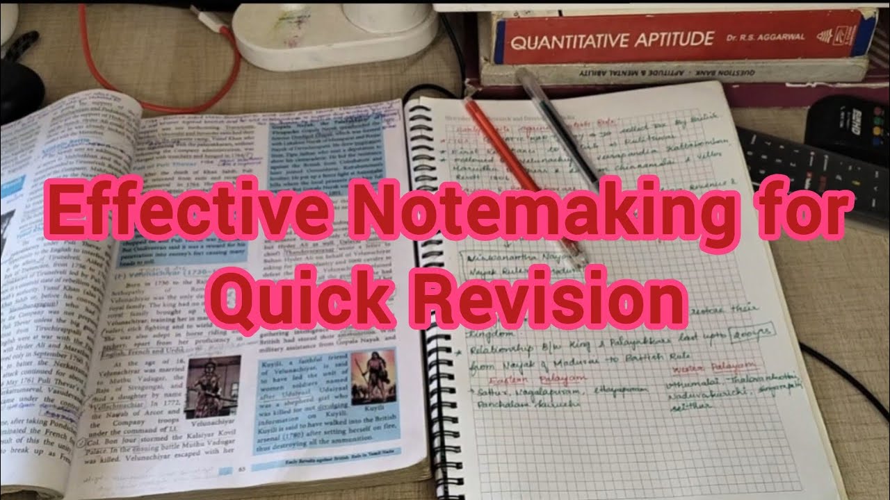 Preparing Notes for Quick Revision Tnpsc - YouTube