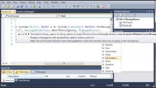 Visual Basic Tutorial   40   MessageBox Input ‏